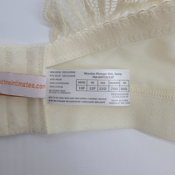 Project Me Warrior Plunge Ivory Contour Nursing Bra - Picture 13 of 14